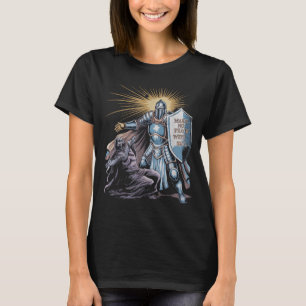 T-shirt Ne faites pas la paix avec l'archange Michel Jésus