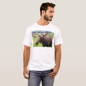 T-shirt Ne font pas les orignaux avec moi (Devant entier)