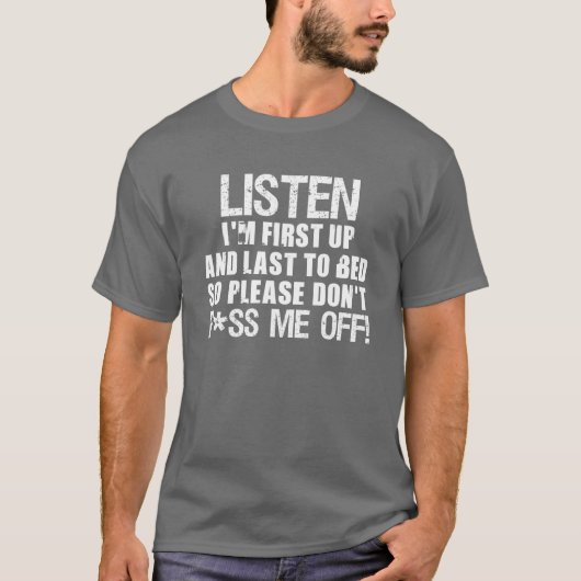 T-shirt Ne font pas P*ss je ! ! (Devant)