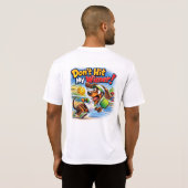 T-shirt Ne frappe pas mon saucisson ! (Dos entier)