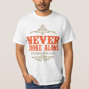 T-shirt Ne fumez jamais la seule conception de couleur