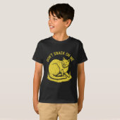 T-shirt Ne grignote pas sur moi drôle Chat 2 (Devant entier)