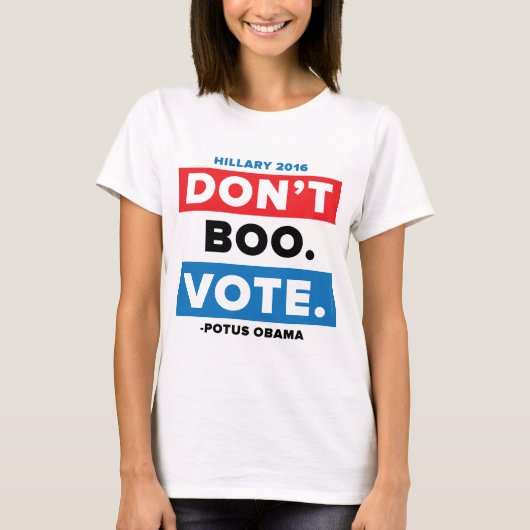 T-shirt Ne huez pas. Vote (Devant)