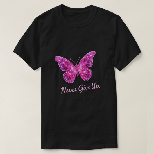 T-shirt Ne jamais abandonner (Design devant)