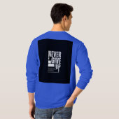 T-shirt Ne jamais abandonner  (Dos entier)