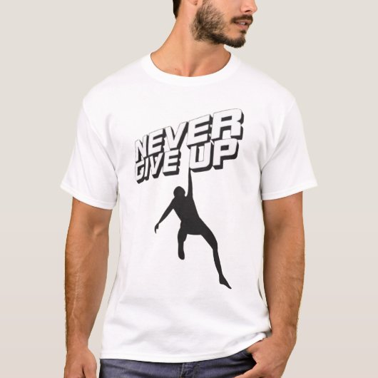 T-shirt Ne jamais abandonner (Devant)