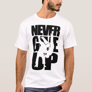 T-shirt Ne jamais abandonner Judo