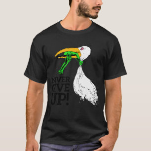 T-shirt Ne jamais abandonner la cigogne et la grenouille