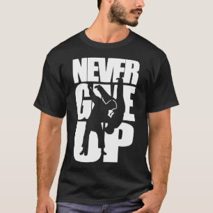 T-shirt Ne jamais abandonner le judo