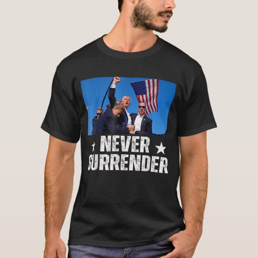 T-shirt Ne jamais abandonner Trump Shirt 2024 Vous avez ma (Devant)