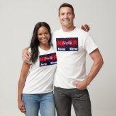 T-shirt Ne jamais abandonner - Typographie moderne multico (Unisexe)