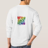 T-shirt Ne jamais baisser (Dos)