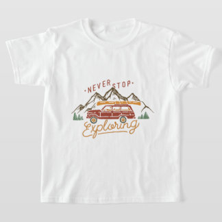 T-shirt Ne jamais cesser d'explorer