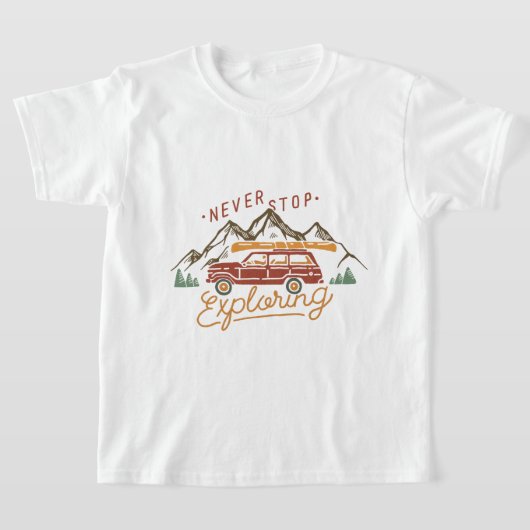 T-shirt Ne jamais cesser d'explorer (Poser)