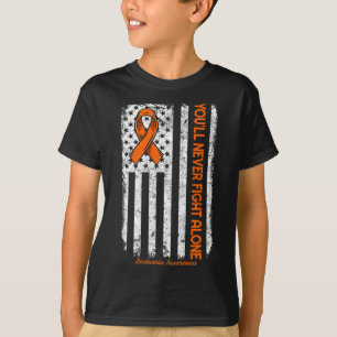 T-shirt Ne jamais combattre seul Cancer du Sang Leucémie S