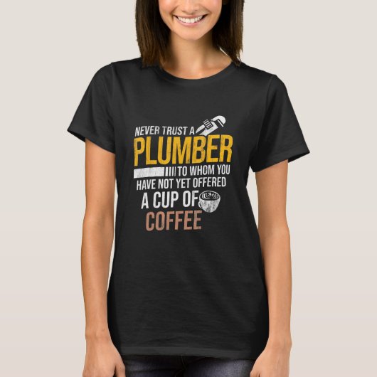 T-shirt Ne jamais faire confiance à ne pas offrir Coffee P (Devant)