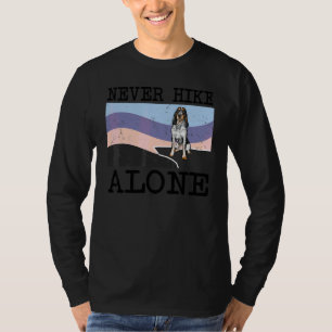 T-shirt Ne jamais faire de randonnée seul Bluetick Coonhou