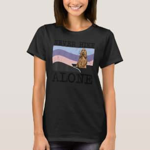 T-shirt Ne jamais marcher seul Anglais Cocker Spaniel Chie