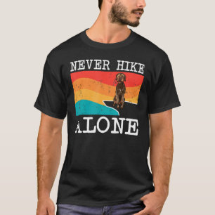 T-shirt Ne jamais marcher seul Pointeur À poils durs Griff