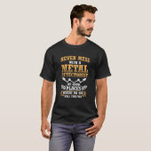 T-shirt Ne Jamais Mess Avec Détectoriste Métal Détection (Devant entier)