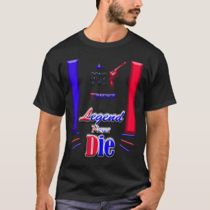 T-shirt Ne jamais mourir debout avec Donald Trump