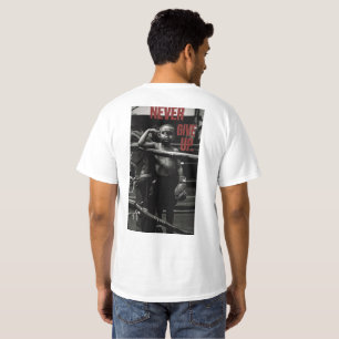 T-shirt Ne jamais renoncer à l'art de boxe