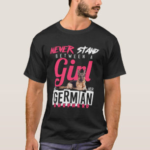 T-shirt Ne jamais se tenir entre une fille et elle