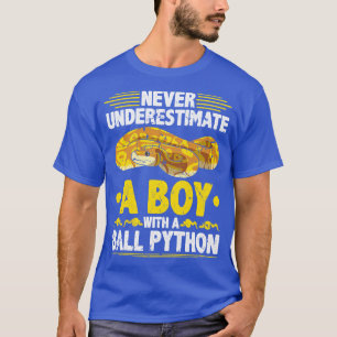 T-shirt Ne jamais sous-estimer Boy Ball Python