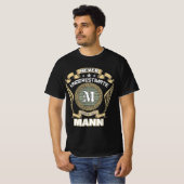 T-SHIRT NE JAMAIS SOUS-ESTIMER LE POUVOIR D'UN MANN (Devant entier)