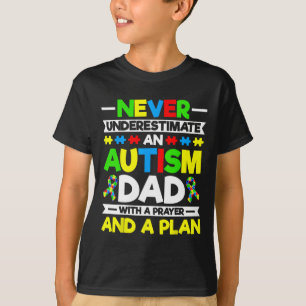 T-shirt Ne jamais sous-estimer un père autiste - Autisme