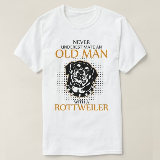 T-shirt Ne jamais sous-estimer un Rottweiler (Design devant)