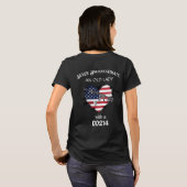 T-shirt Ne jamais sous-estimer une vieille dame avec un DD (Dos entier)