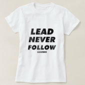 T-shirt Ne jamais suivre les leaders Raglan Baseball Tee20 (Design devant)