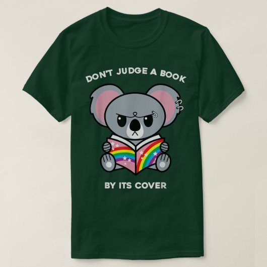 T-shirt Ne juge pas un livre par sa couverture Lecture Ner (Design devant)