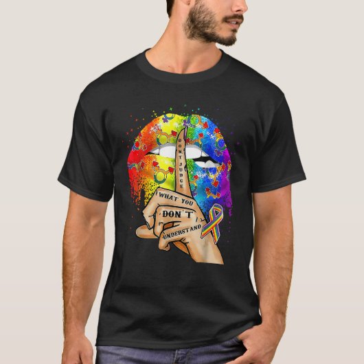 T-shirt Ne jugez pas ce que vous ne comprenez pas Lgbt Pri (Devant)
