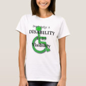 T-shirt Ne jugez pas un handicap par sa chemise de visibil (Devant)
