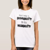 T-shirt Ne jugez pas un handicap par sa chemise de visibil (Devant)