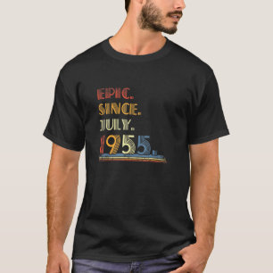 T-shirt Né Juillet 1955 Epic Depuis Juillet 1955 66 Année