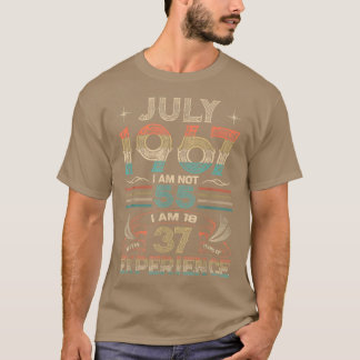 T-shirt Né Juillet 1967 55e anniversaire Fabriqué en 1967