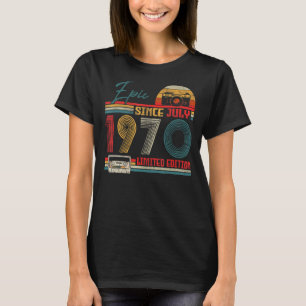 T-shirt Né Juillet 1970 Epic Depuis Juillet 1970 52 Ans