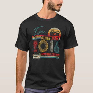 T-shirt Né Juin 2016 Epic Depuis Juin 2016 6 Ans