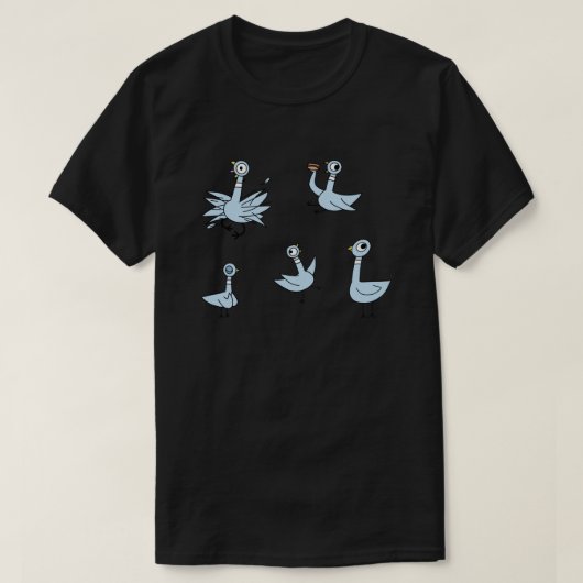 T-shirt Ne laissez pas Pigeon conduire le bus (Design devant)