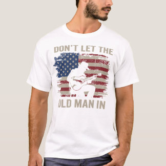 T-shirt Ne Laissons Pas Le Vieux Homme Dans Cowboy Us Drap