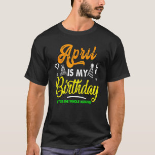 T-shirt Né Le 1Er Avril Ma Vie Est Une Blague April Is My 
