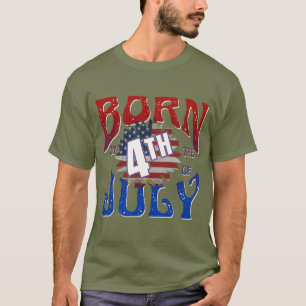 T-Shirt NÉ LE 4 JUILLET