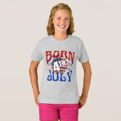 T-Shirt NÉ LE 4 JUILLET (Devant entier)