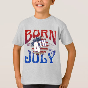 T-Shirt NÉ LE 4 JUILLET