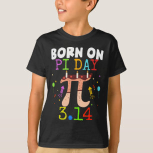 T-shirt Né le jour de Pi Anniversaire 2025 Joyeux Pi Day P