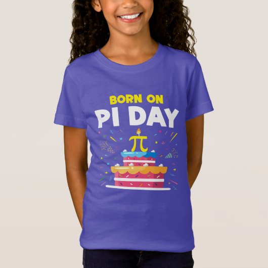 T-Shirt Né Le Jour Du Pi (Devant)