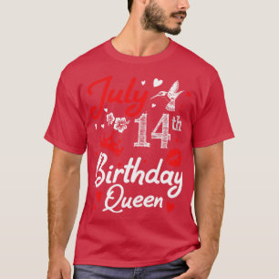 T-shirt Né Le Juillet 14 Joyeux Anniversaire Me You Nana M